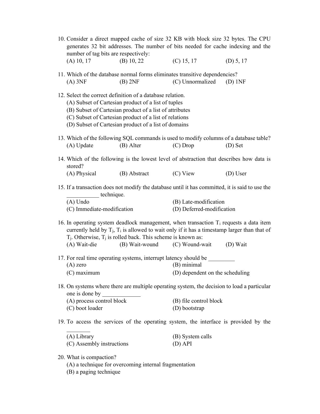 PU CET PG 2022 Question Paper - Page 296