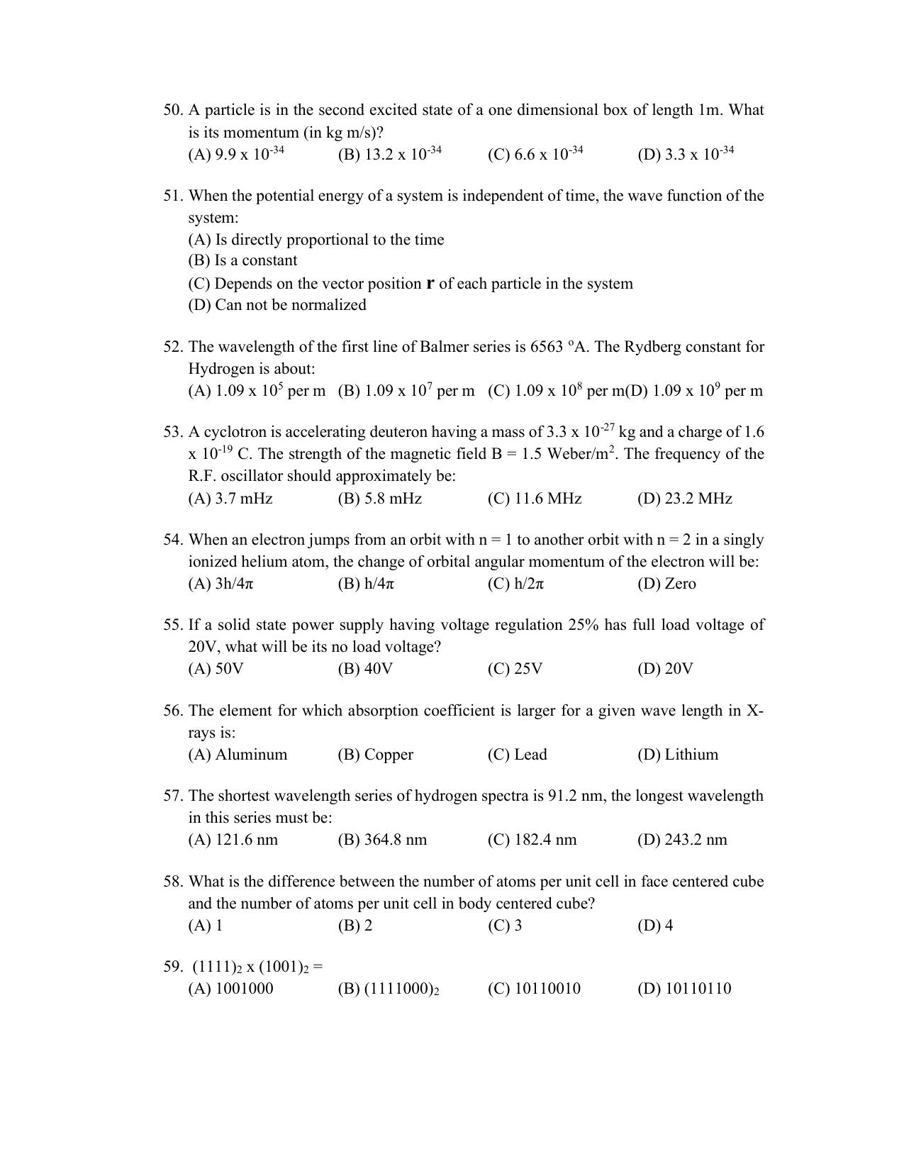 PU CET PG 2022 Question Paper - Page 308