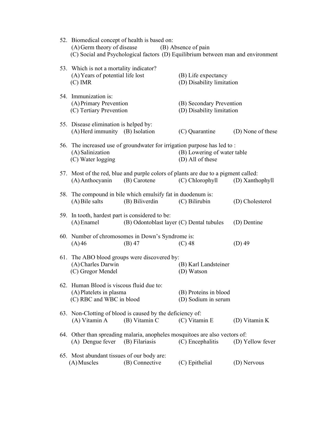 PU CET PG 2022 Question Paper - Page 315