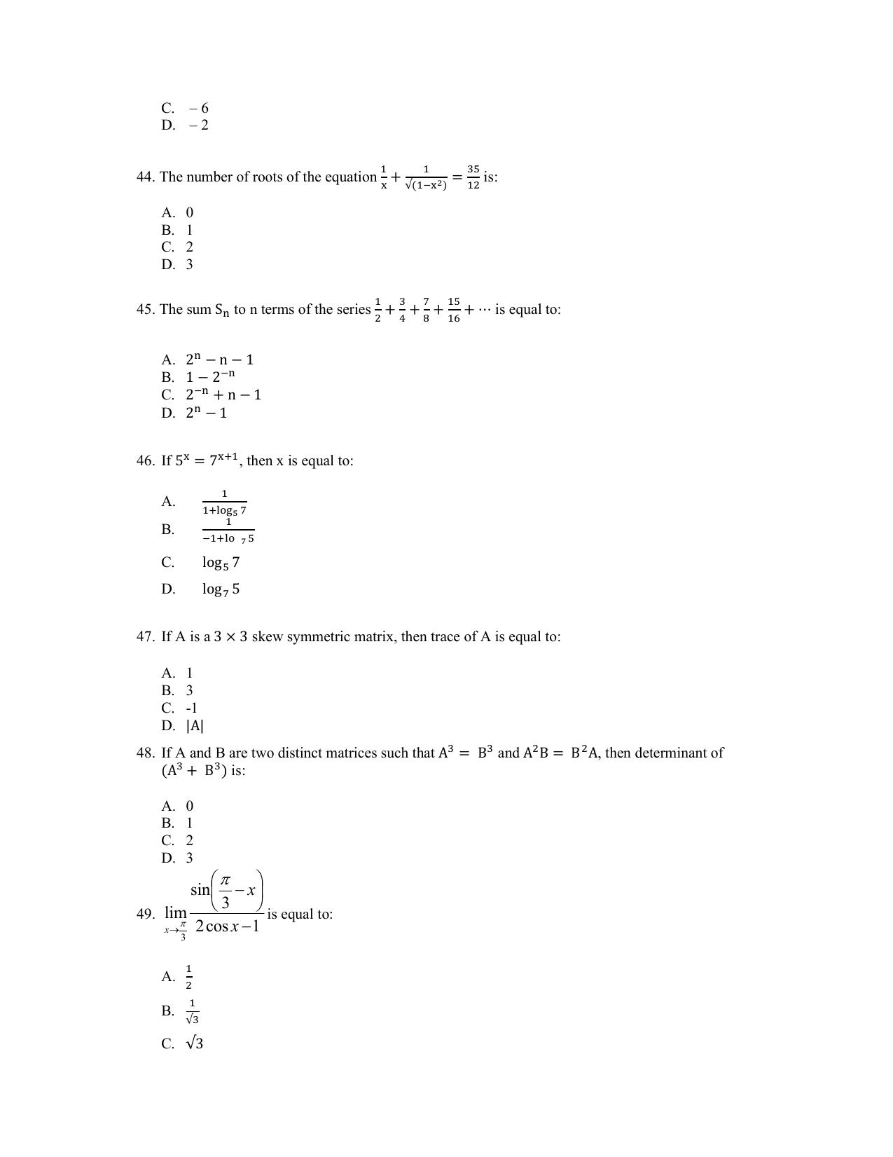 PU CET PG 2022 Question Paper - Page 330