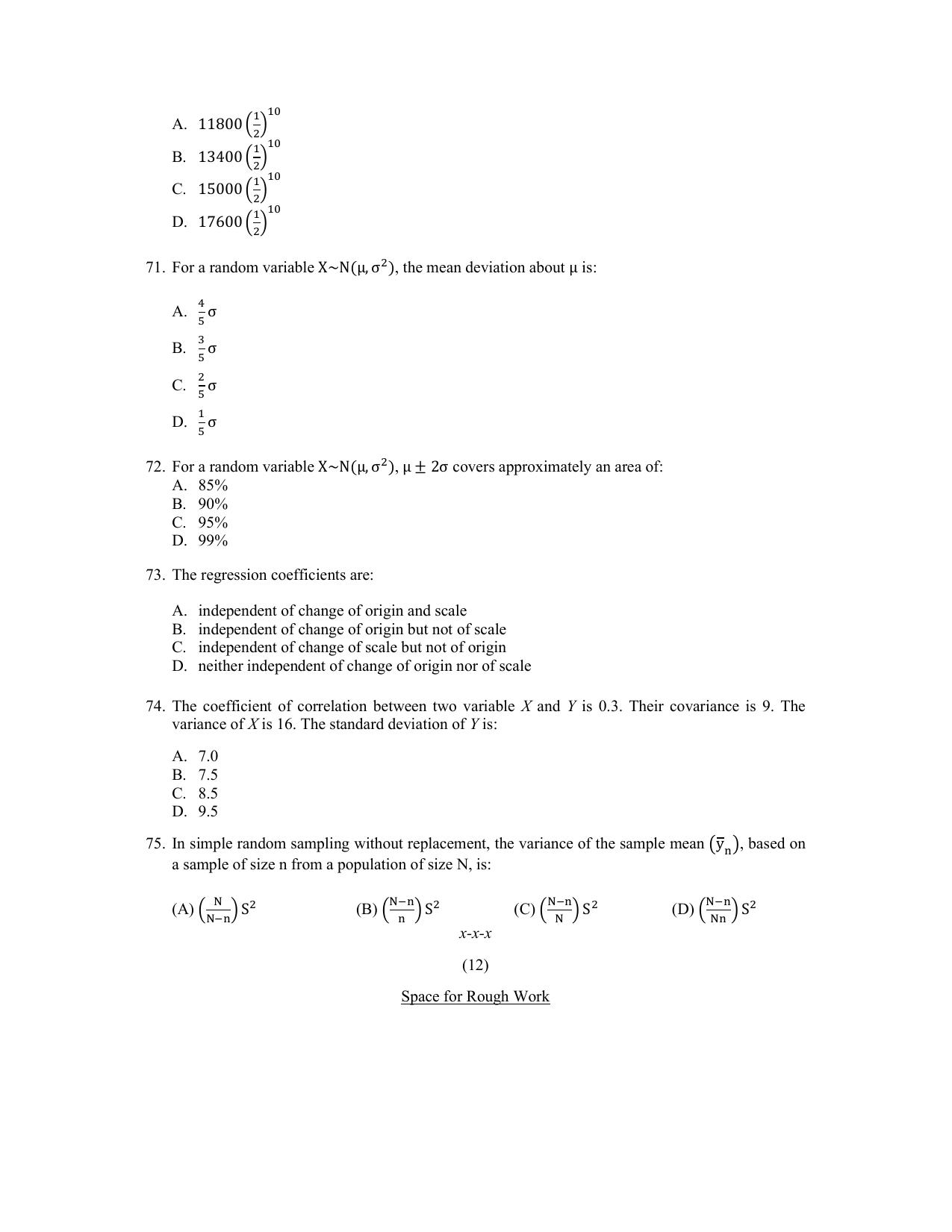 PU CET PG 2022 Question Paper - Page 334