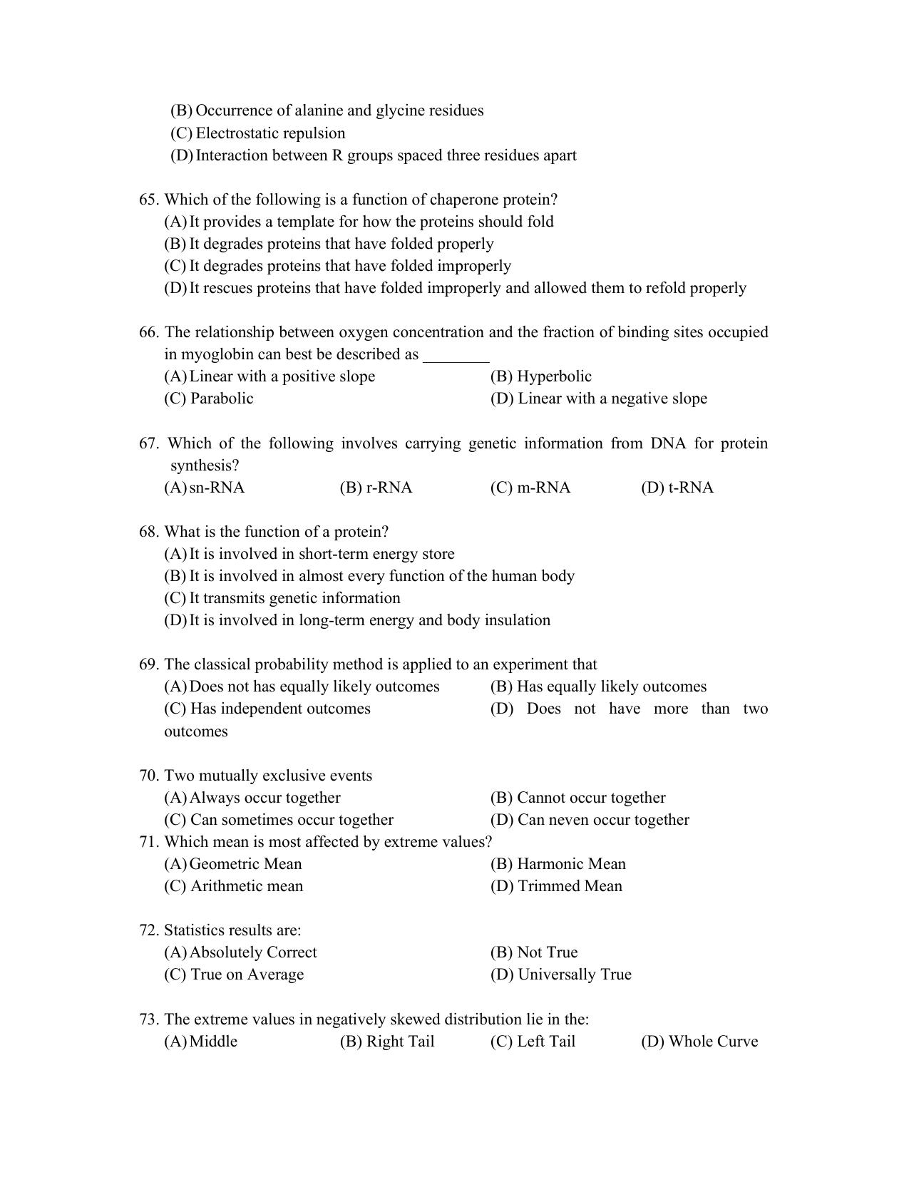 PU CET PG 2022 Question Paper - Page 349