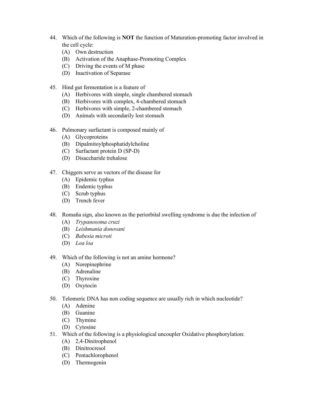 PU CET PG 2022 Question Paper - Page 357