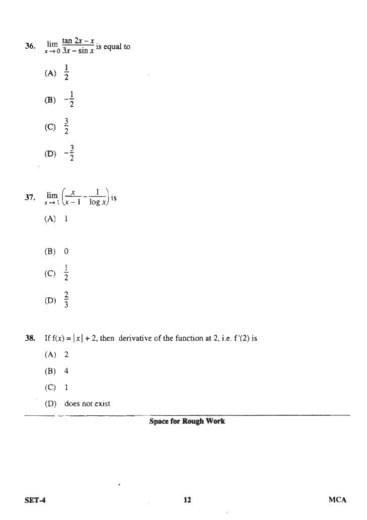 OJEE 2013 MCA Set 4 Question Paper - Page 10