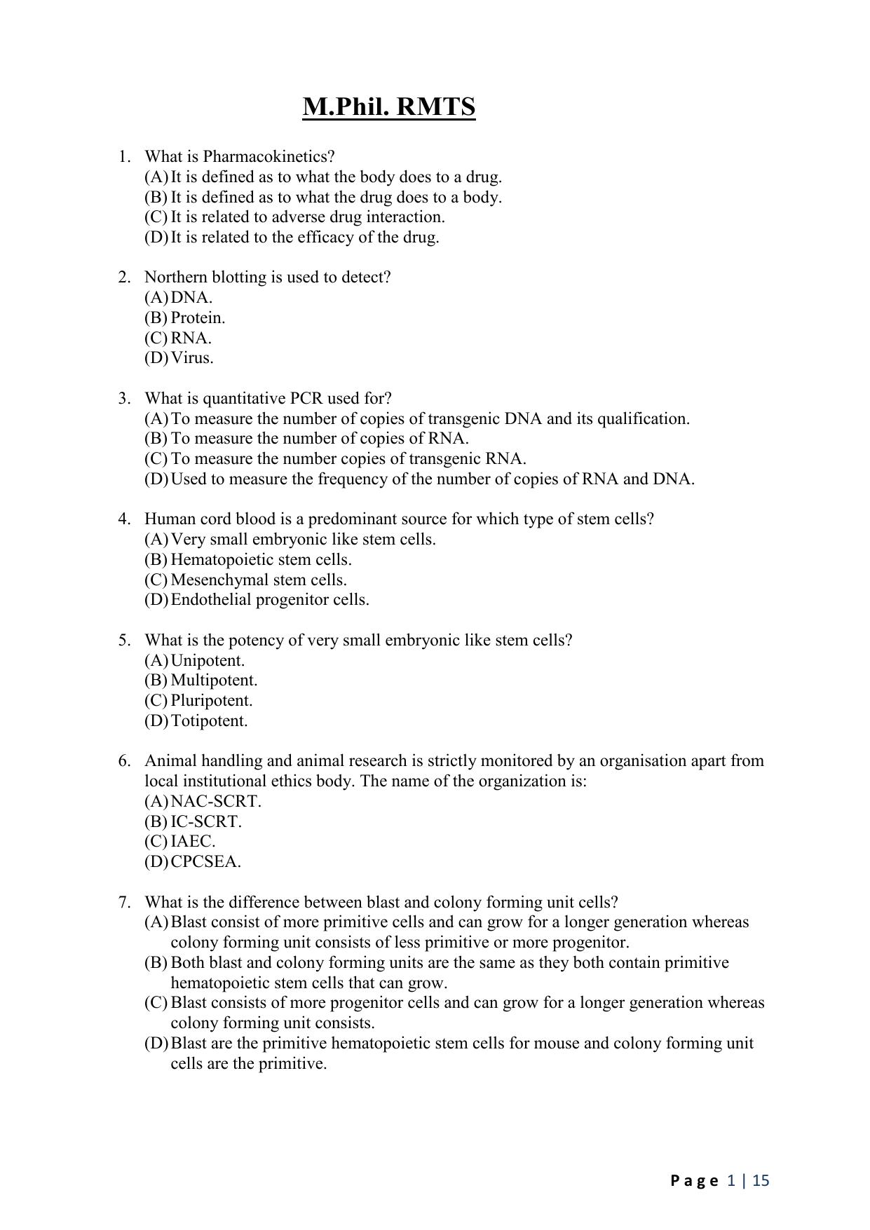 WB JEMAS (PG) MPHIL RMTS 2024 Question Paper - Page 3