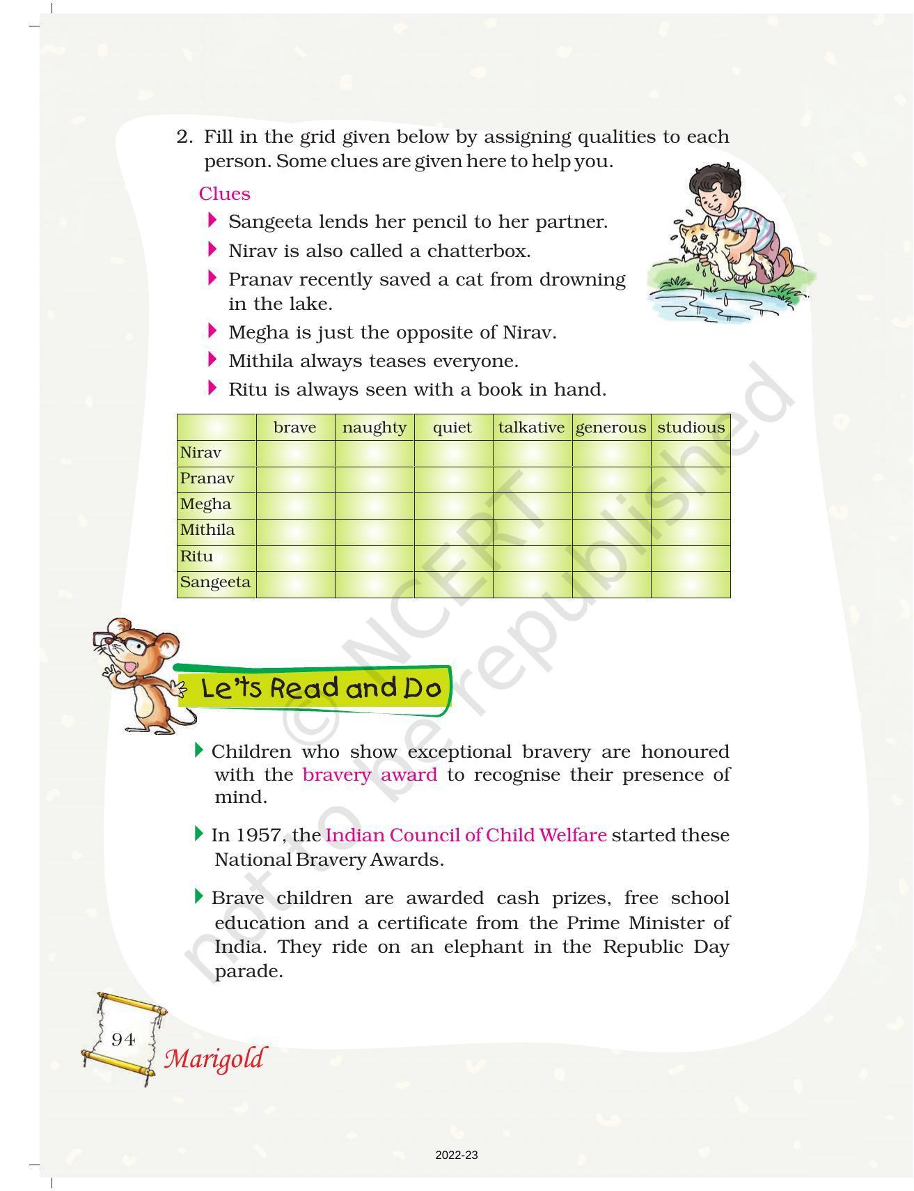 NCERT Book for Class 5 English Chapter 6 Class Discussion - Page 5