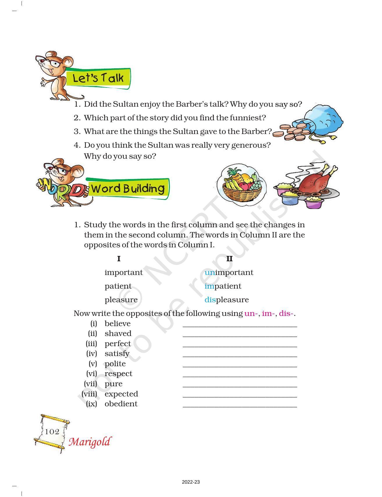 NCERT Book for Class 5 English Chapter 6 Class Discussion - Page 13