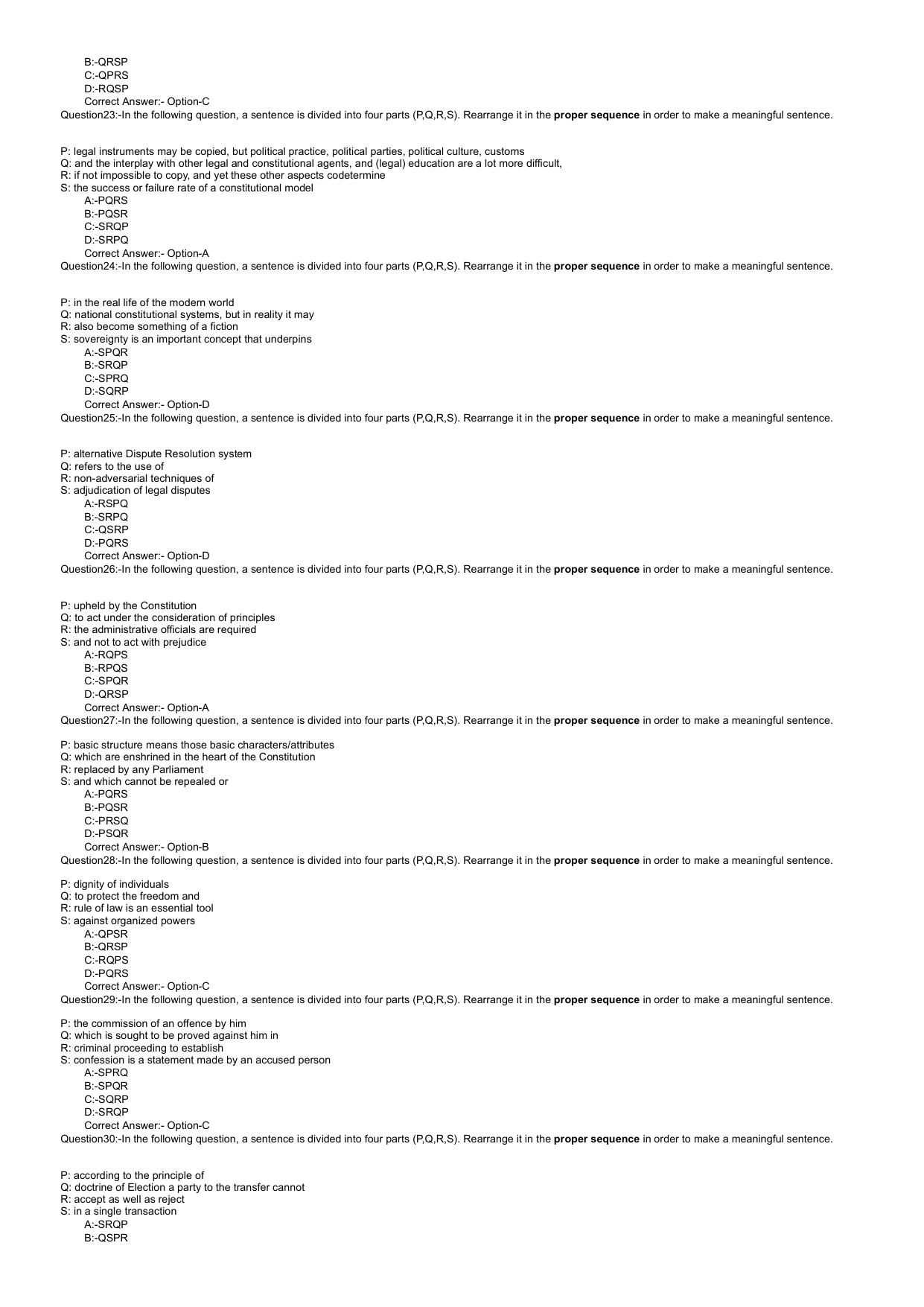 Kerala LLB 3 Year 2022 Question Paper with Answer Key - Page 6