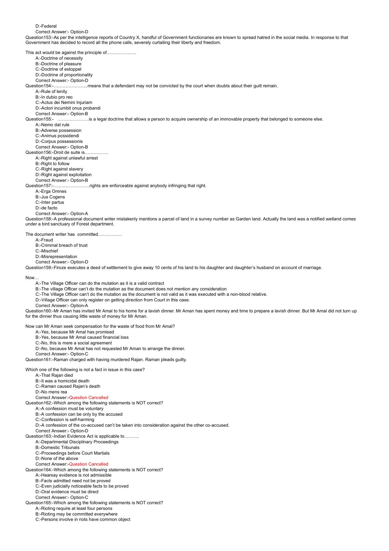 Kerala LLB 3 Year 2022 Question Paper with Answer Key - Page 17