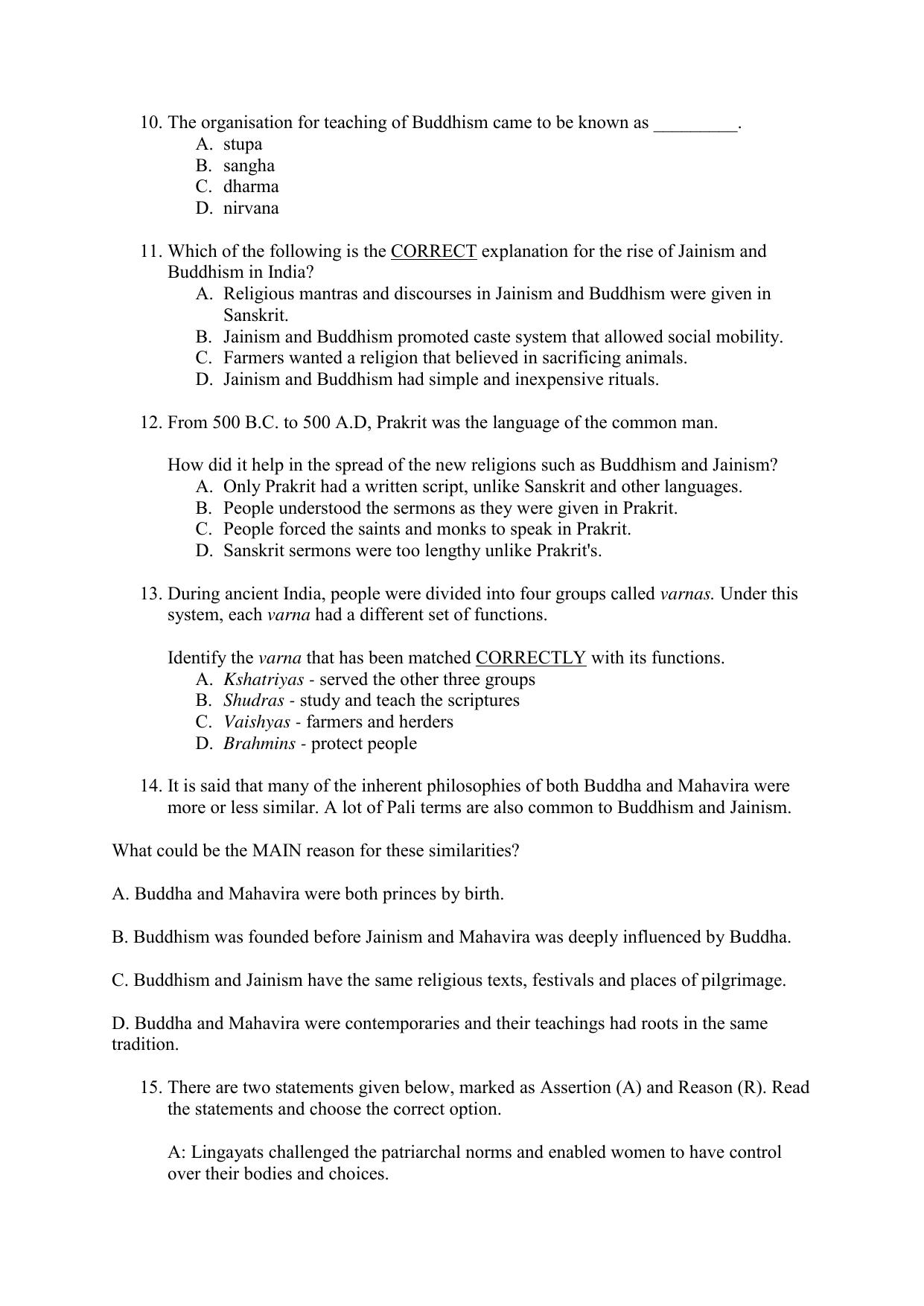 CBSE Class 12 History Term 1 Practice Questions 2021-22 - Page 3