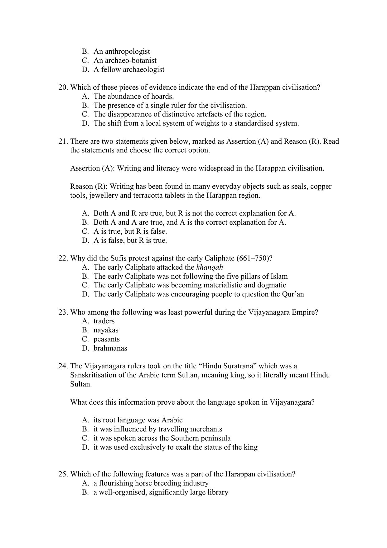 CBSE Class 12 History Term 1 Practice Questions 2021-22 - Page 5