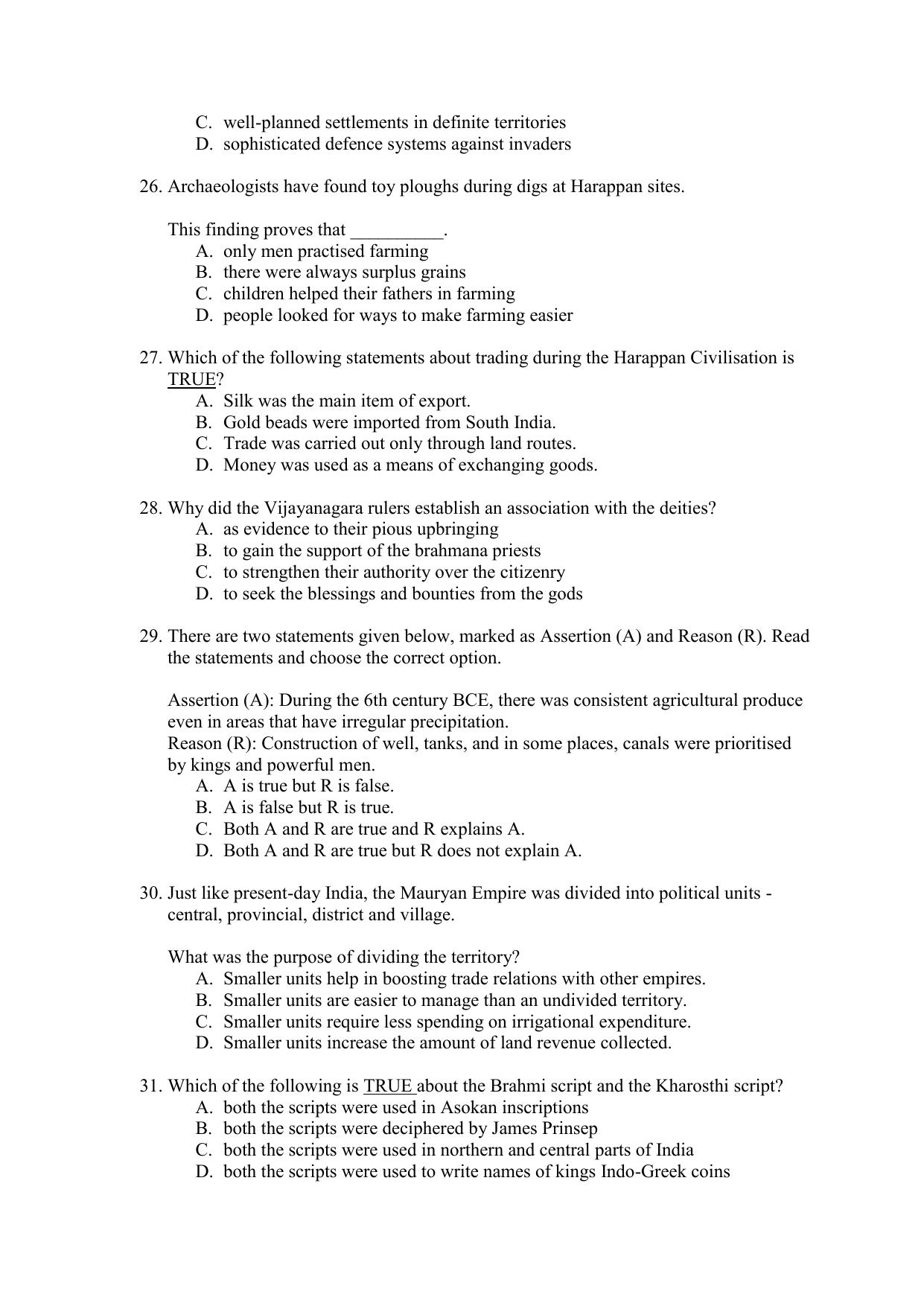 CBSE Class 12 History Term 1 Practice Questions 2021-22 - Page 6