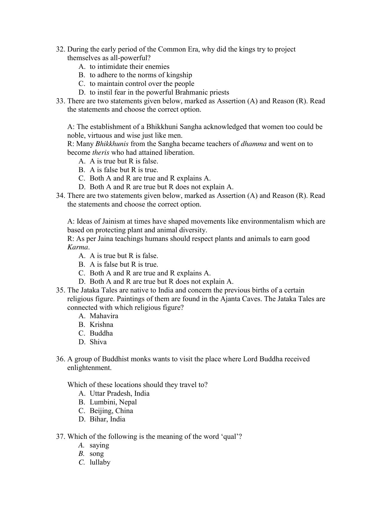 CBSE Class 12 History Term 1 Practice Questions 2021-22 - Page 7
