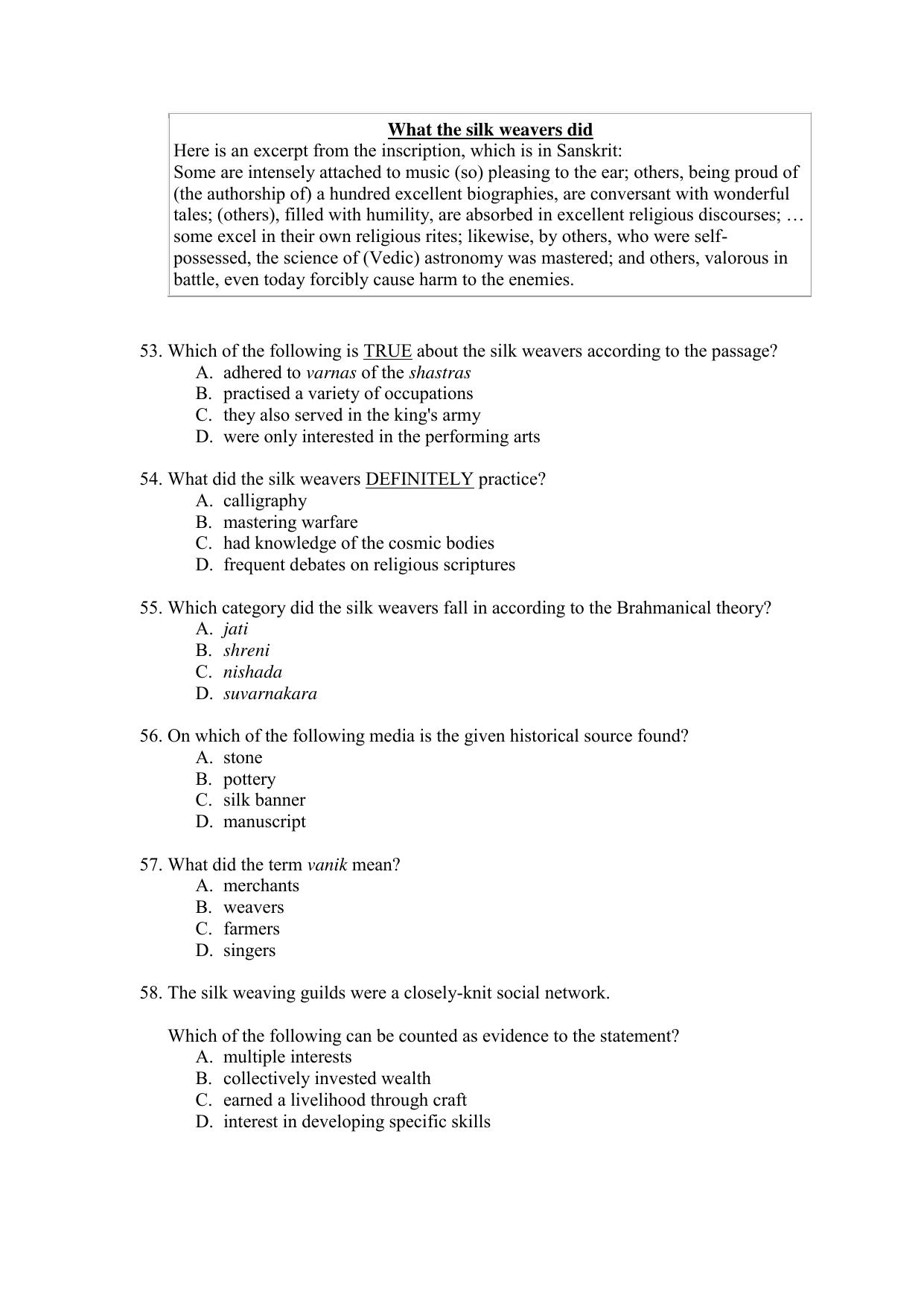 CBSE Class 12 History Term 1 Practice Questions 2021-22 - Page 11