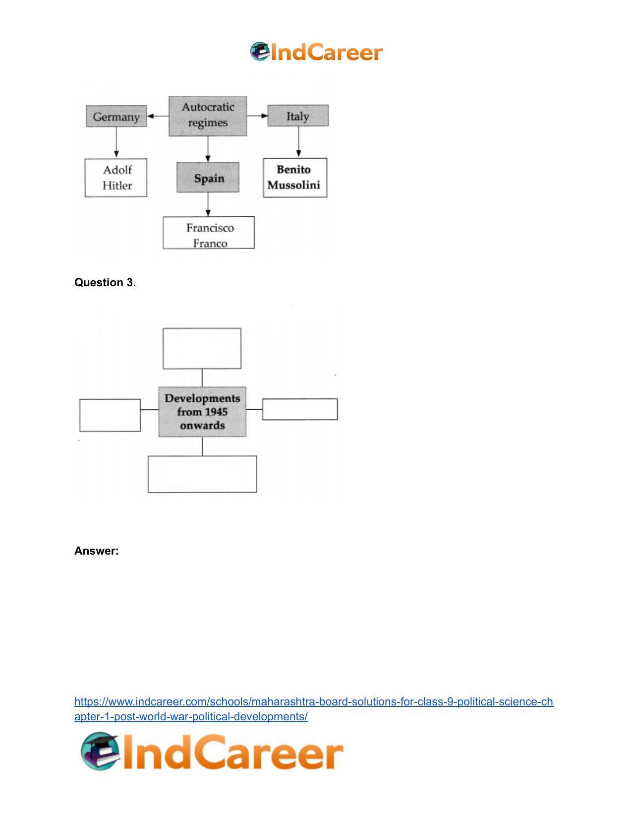 Maharashtra Board Solutions for Class 9- Political Science: Chapter 1- Post World War Political Developments - Page 18