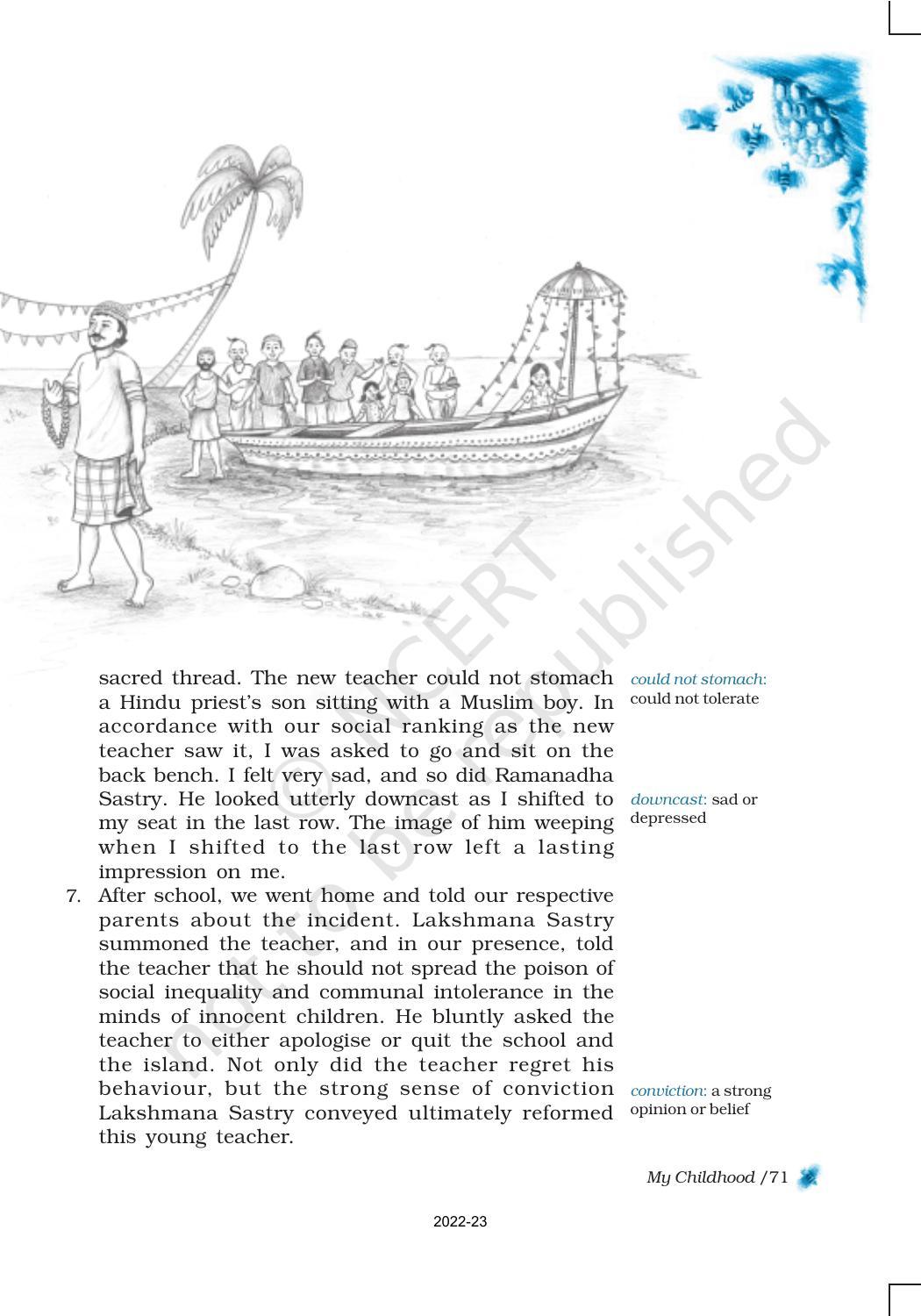 NCERT Book for Class 9 English Chapter 6 My Childhood - Page 4