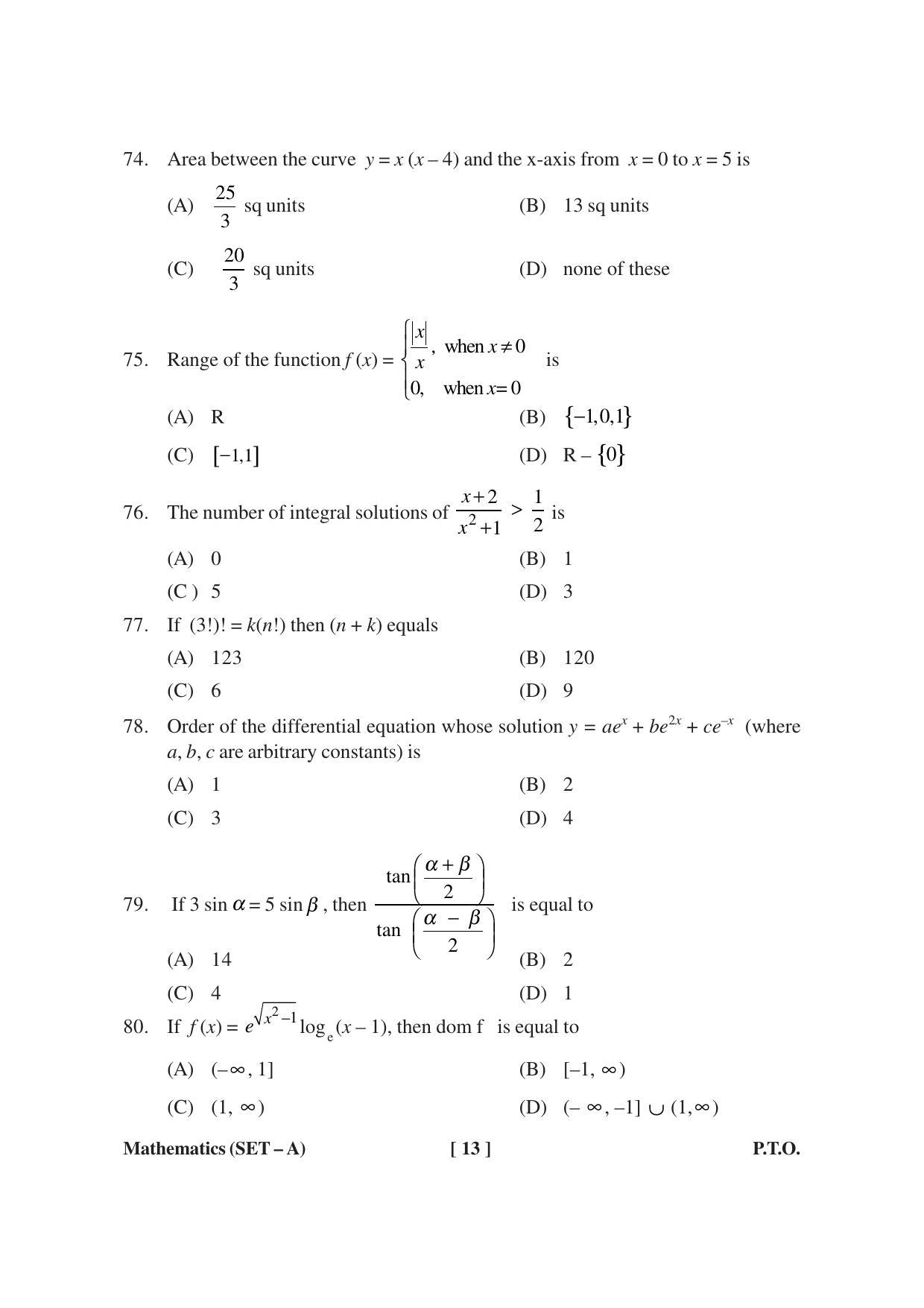 MBSE HSLC / Class 10 Maths Sample Paper - Page 13