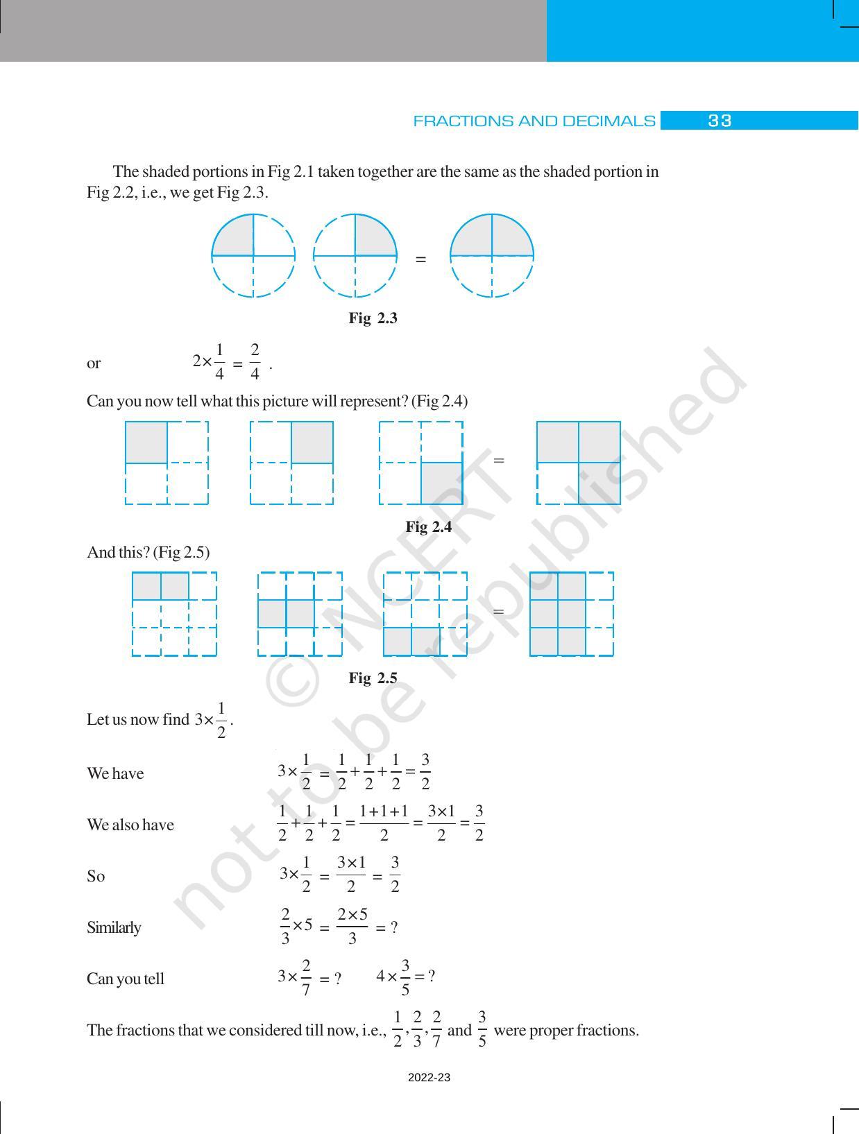 NCERT Book for Class 7 Maths: Chapter 2-Fractions and Decimals - Page 5