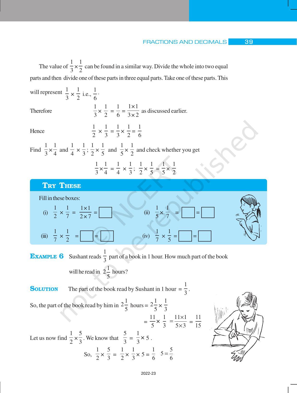NCERT Book for Class 7 Maths: Chapter 2-Fractions and Decimals - Page 11