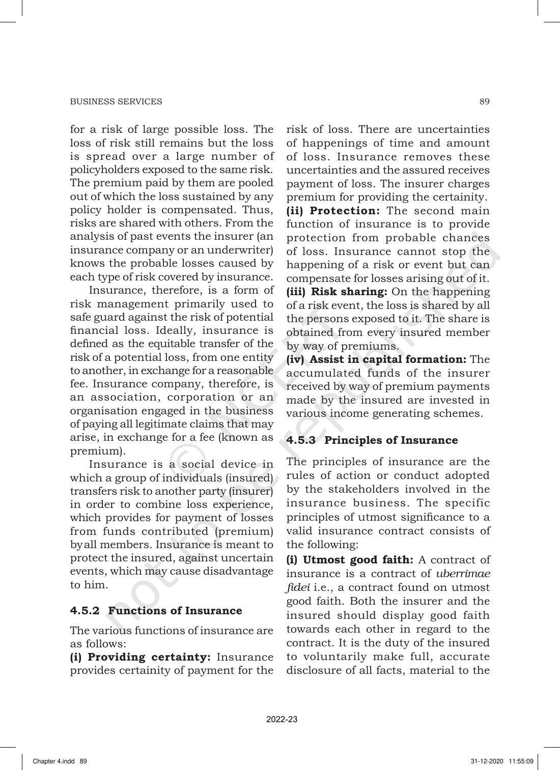 NCERT Book for Class 11 Business Studies Chapter 4 Business Services - Page 11