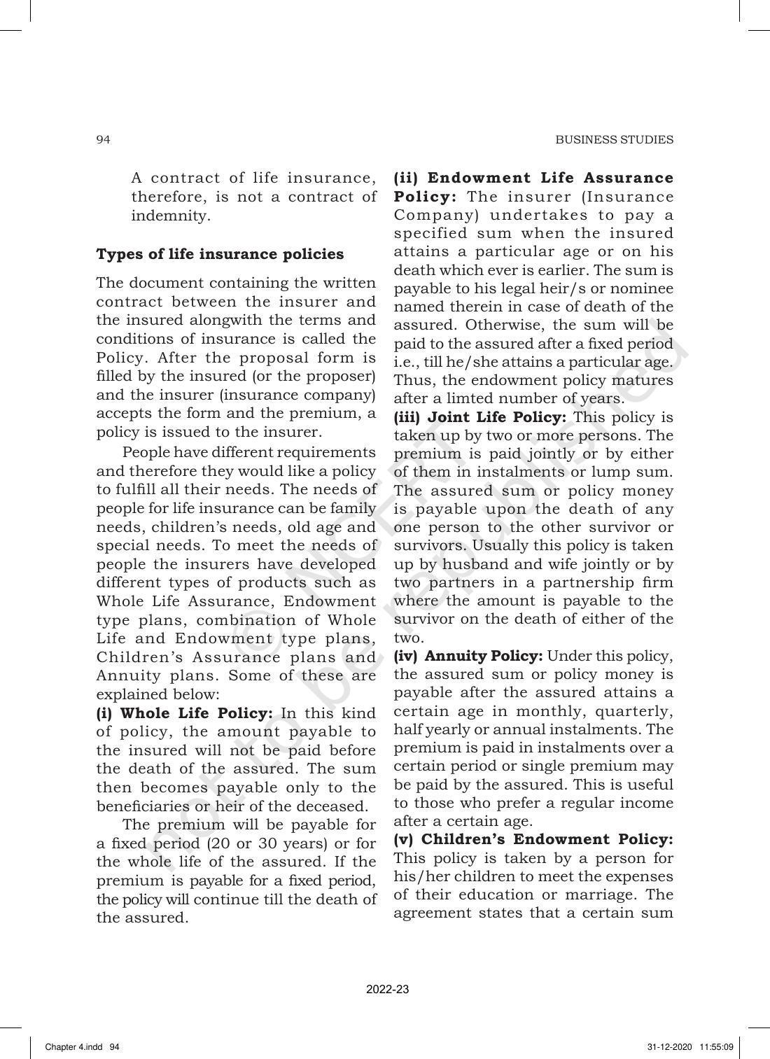 NCERT Book for Class 11 Business Studies Chapter 4 Business Services - Page 16