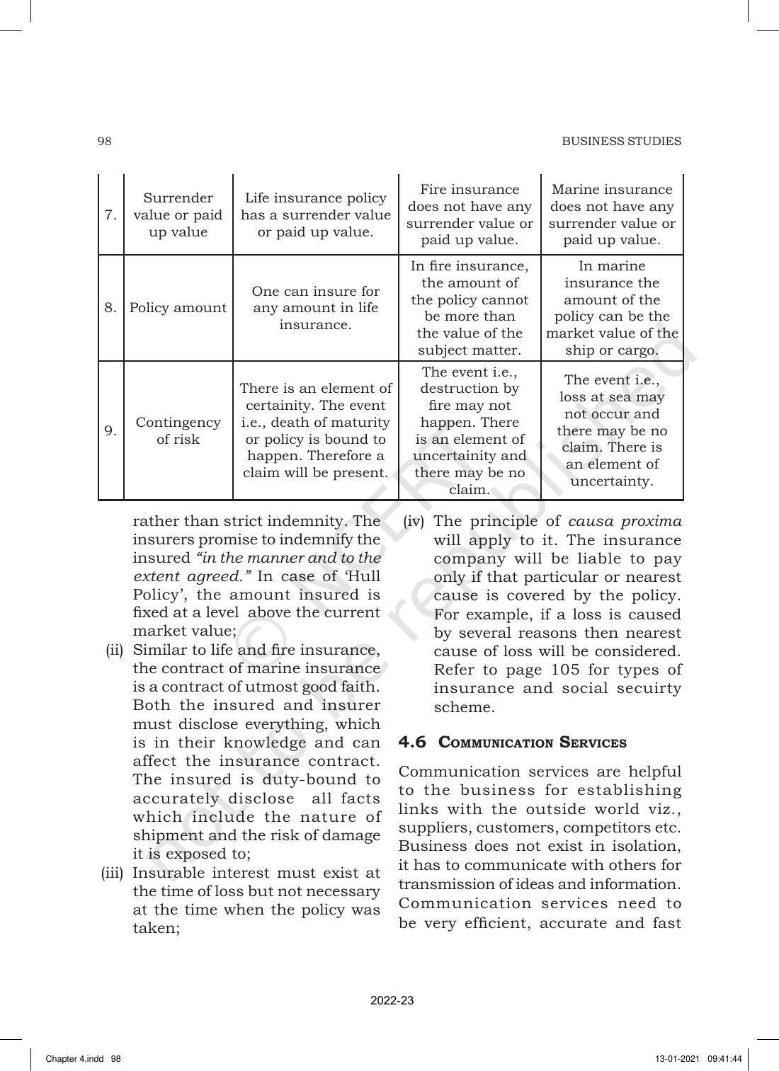 NCERT Book for Class 11 Business Studies Chapter 4 Business Services - Page 20