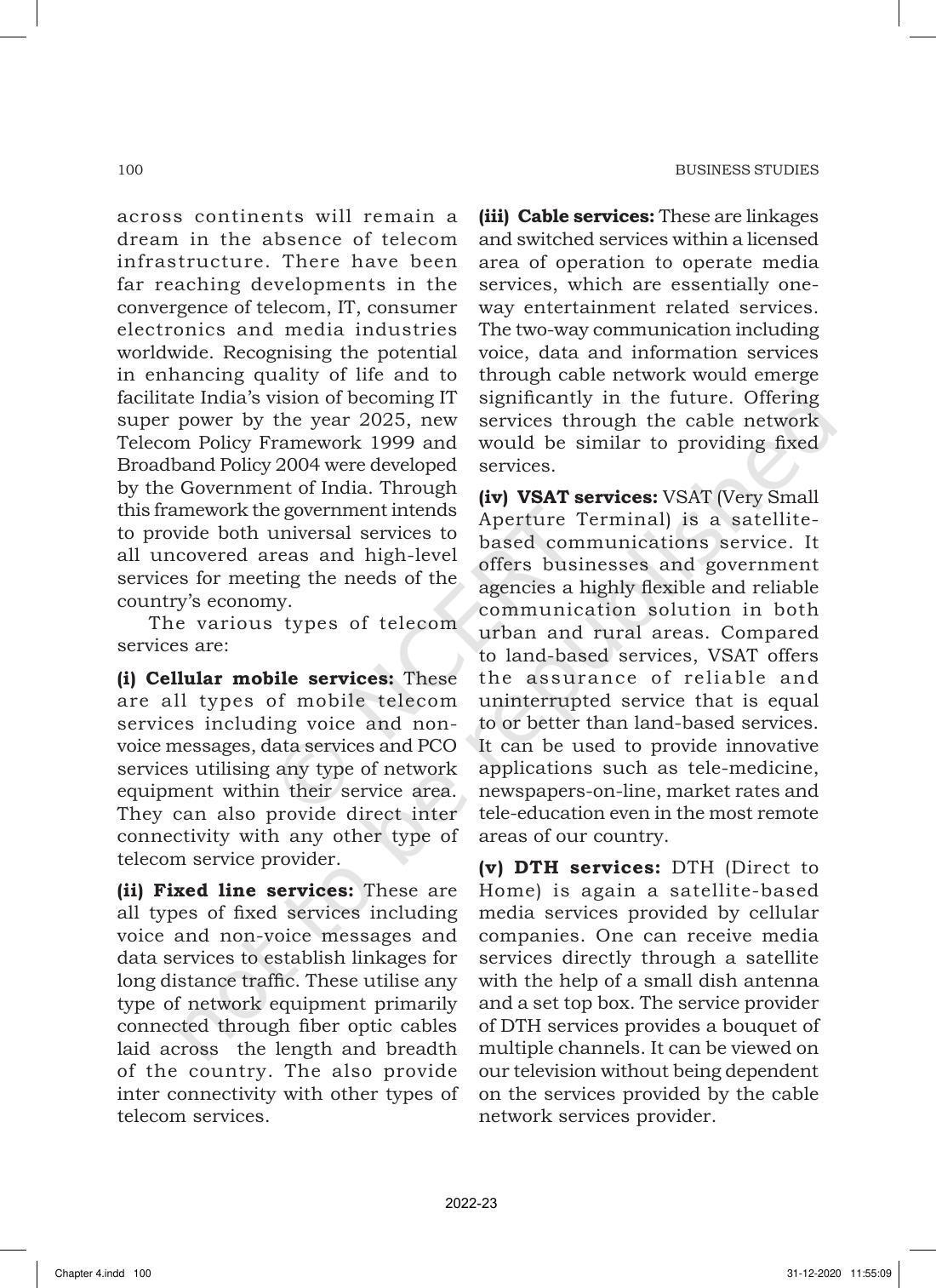 NCERT Book for Class 11 Business Studies Chapter 4 Business Services - Page 22