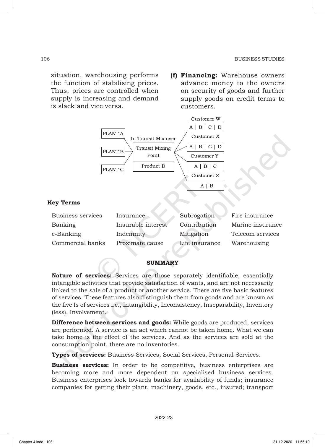 NCERT Book for Class 11 Business Studies Chapter 4 Business Services - Page 28