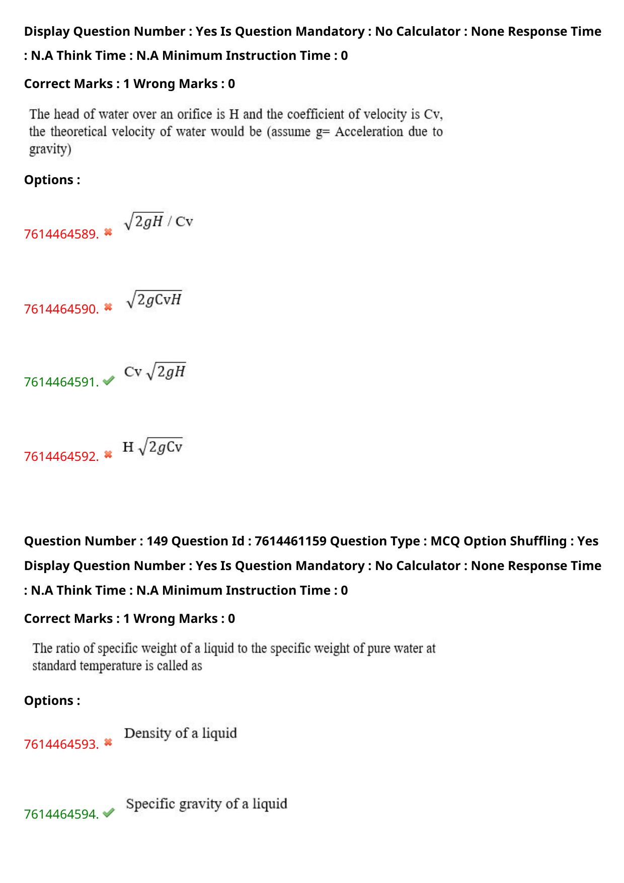 TS ECET 2024: CIV – CIVIL ENGINEERING Master Question Paper With Preliminary Key - Page 91