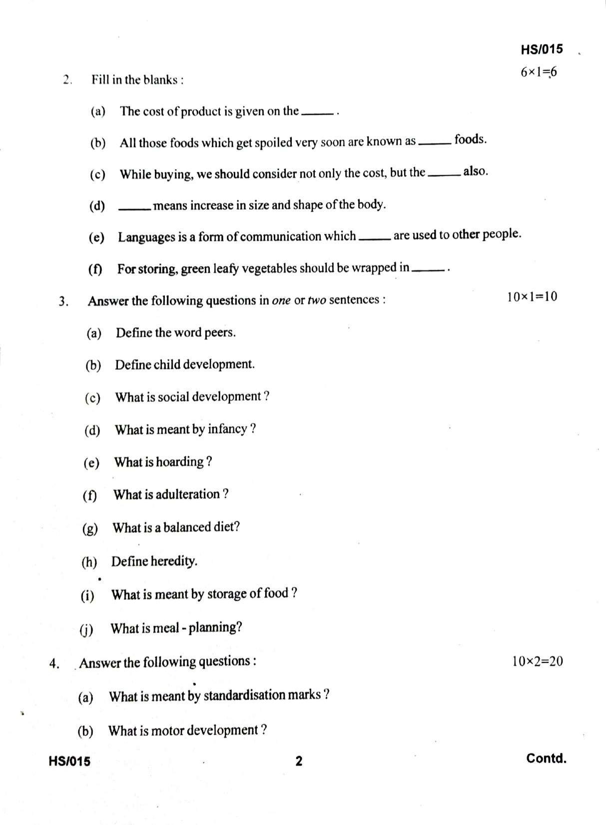 MBSE HSLC/Class 10 2023 Question Paper - Page 27