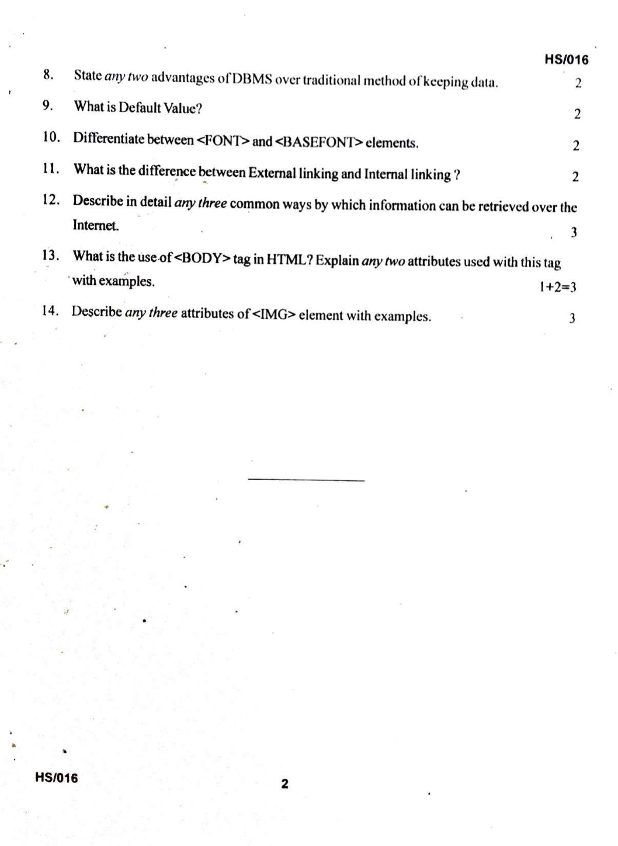 MBSE HSLC/Class 10 2023 Question Paper - Page 30