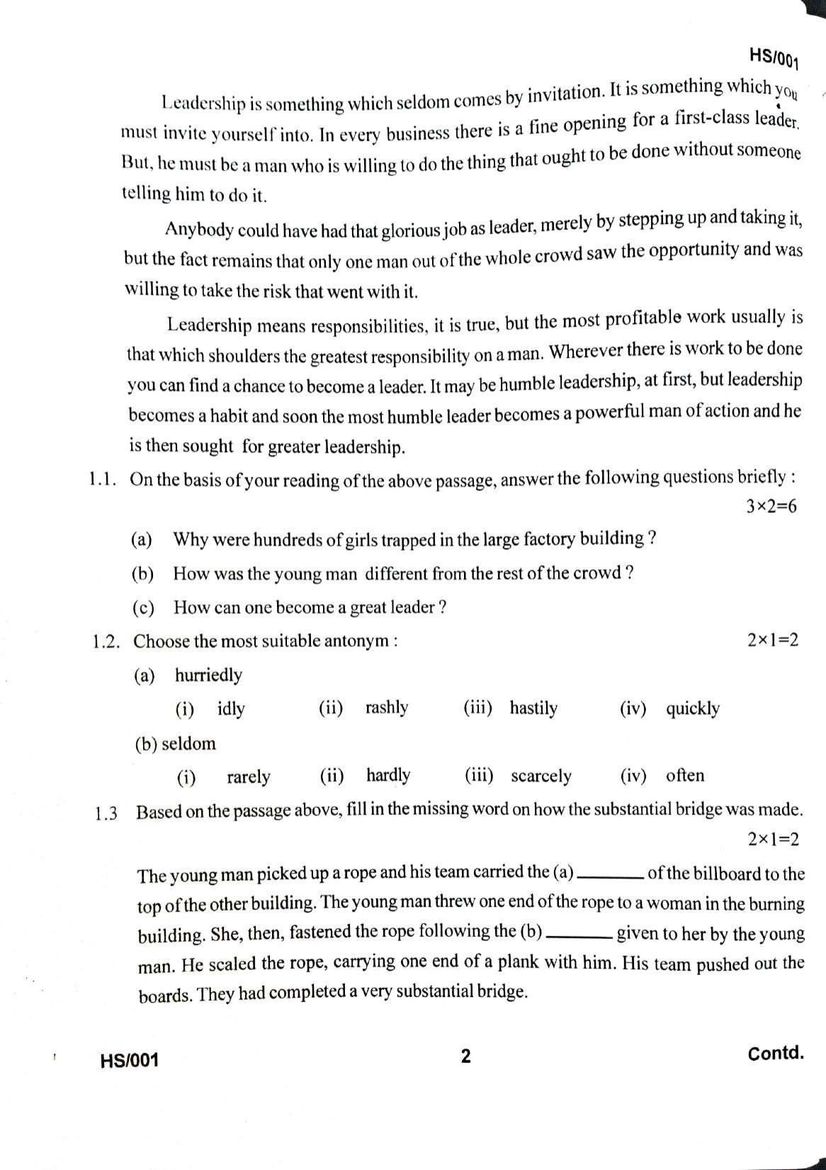 MBSE HSLC/Class 10 2023 Question Paper - Page 67