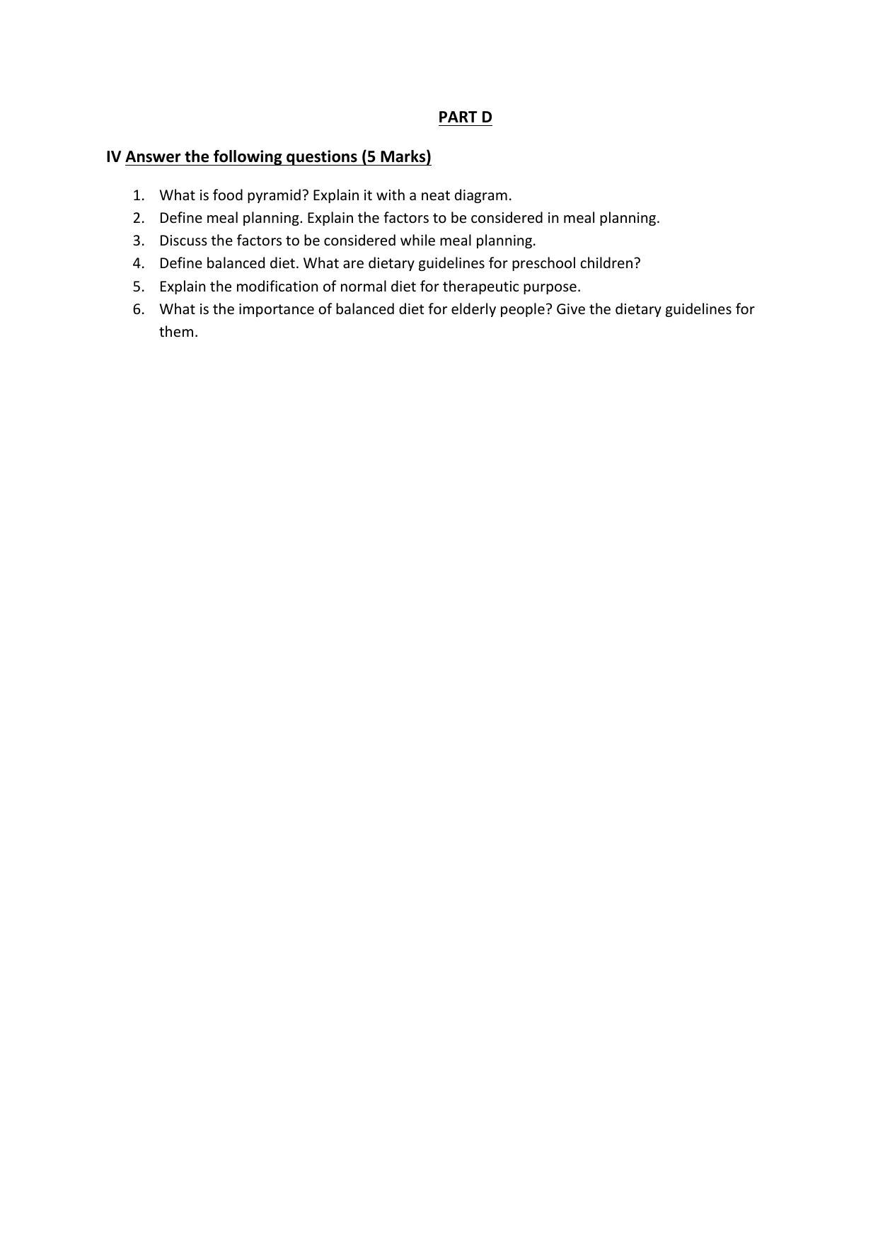 Karnataka 2nd PUC Question Bank for Home Science - Page 17