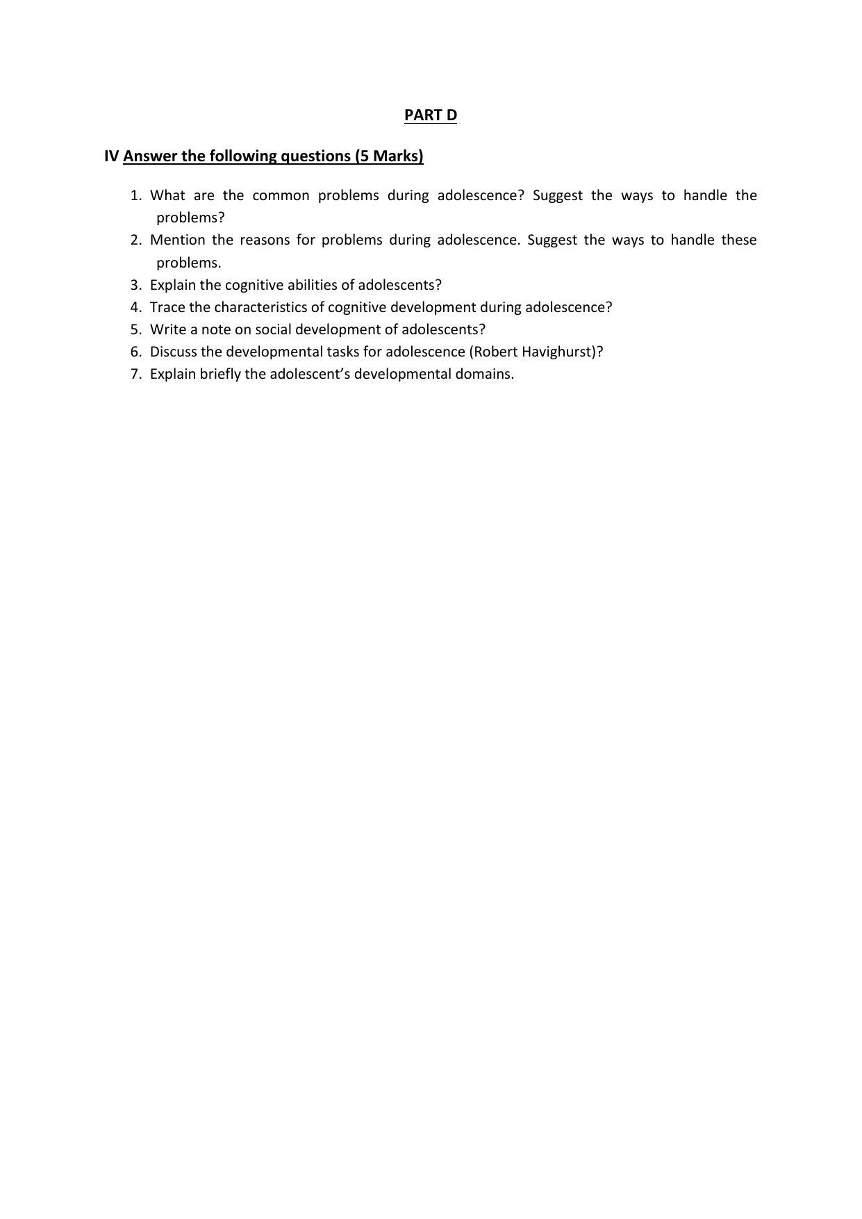 Karnataka 2nd PUC Question Bank for Home Science - Page 25