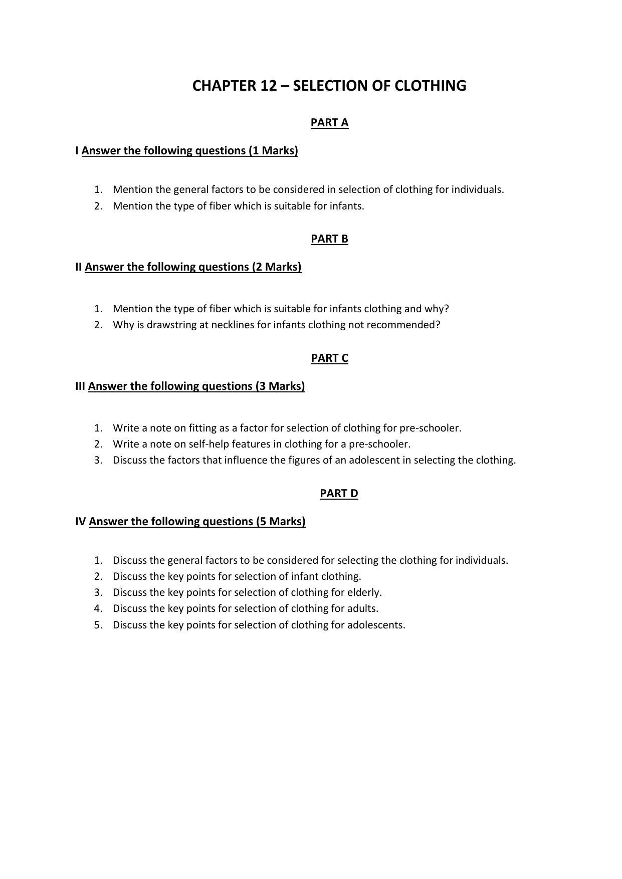 Karnataka 2nd PUC Question Bank for Home Science - Page 31