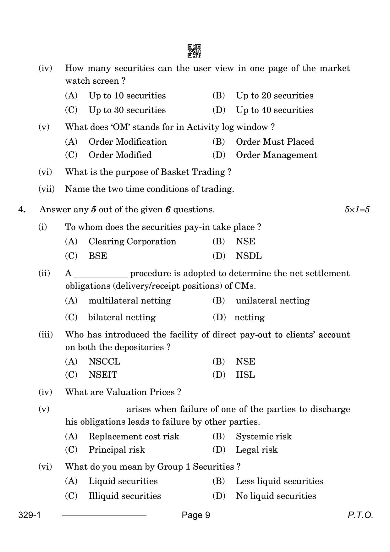 CBSE Class 12 Financial Markets Management 2024 Question Paper - Page 9