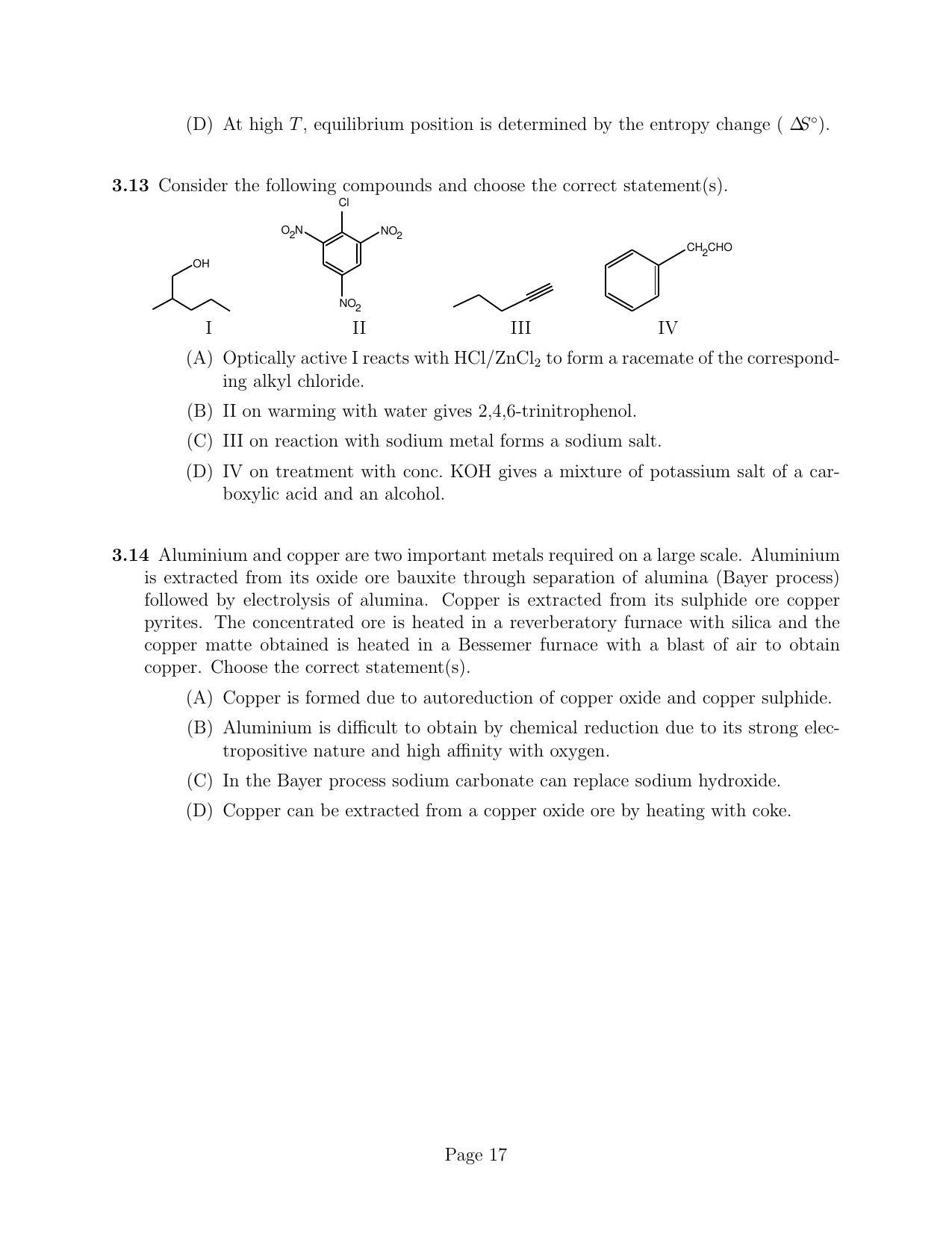 NEST 2011 Question Paper - Page 17