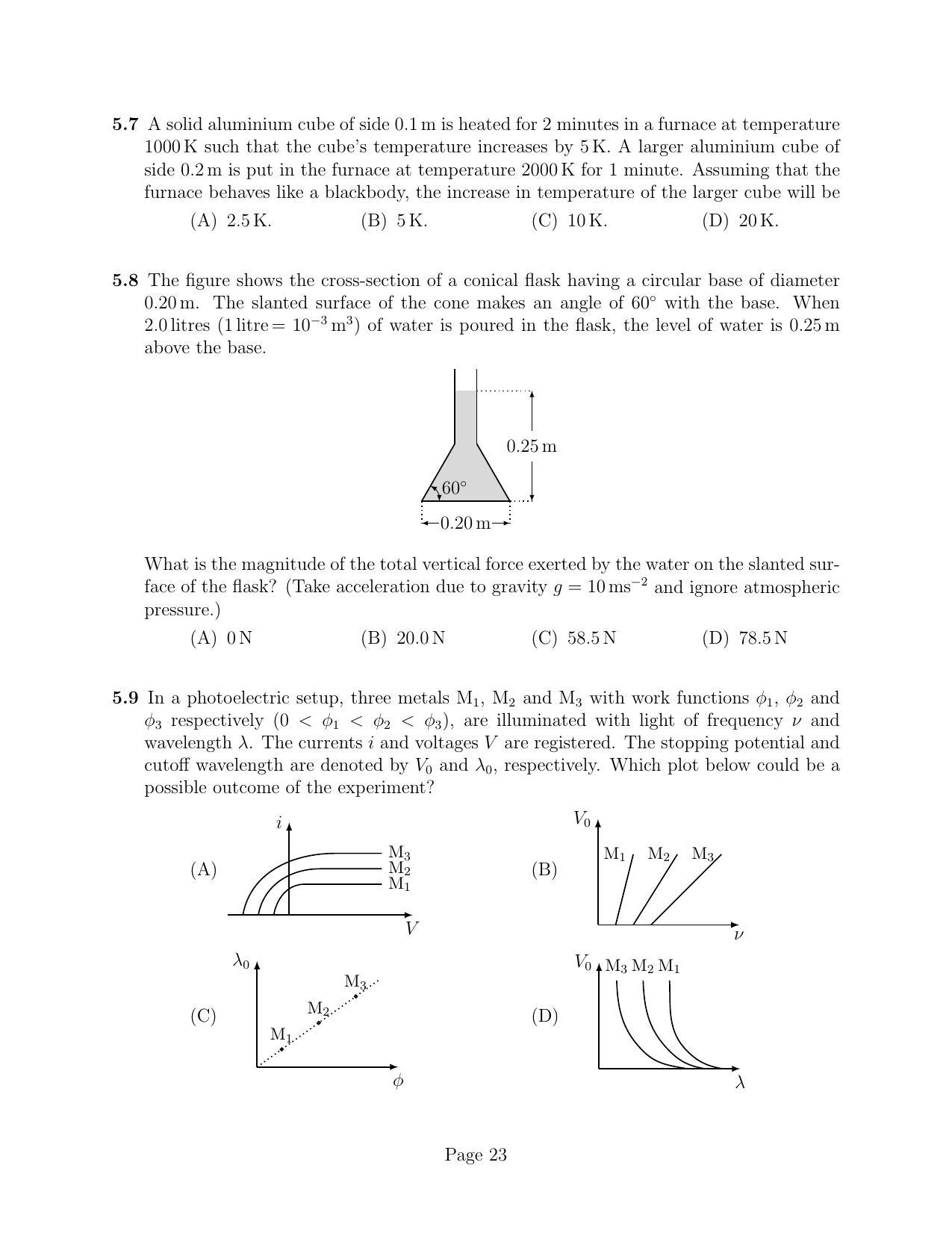 NEST 2011 Question Paper - Page 23