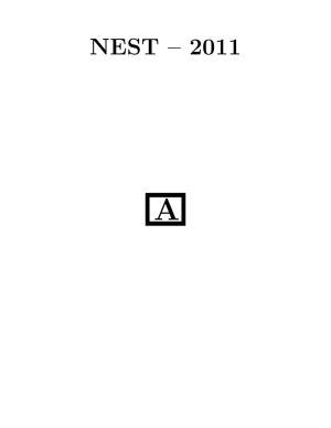 NEST 2011 Question Paper