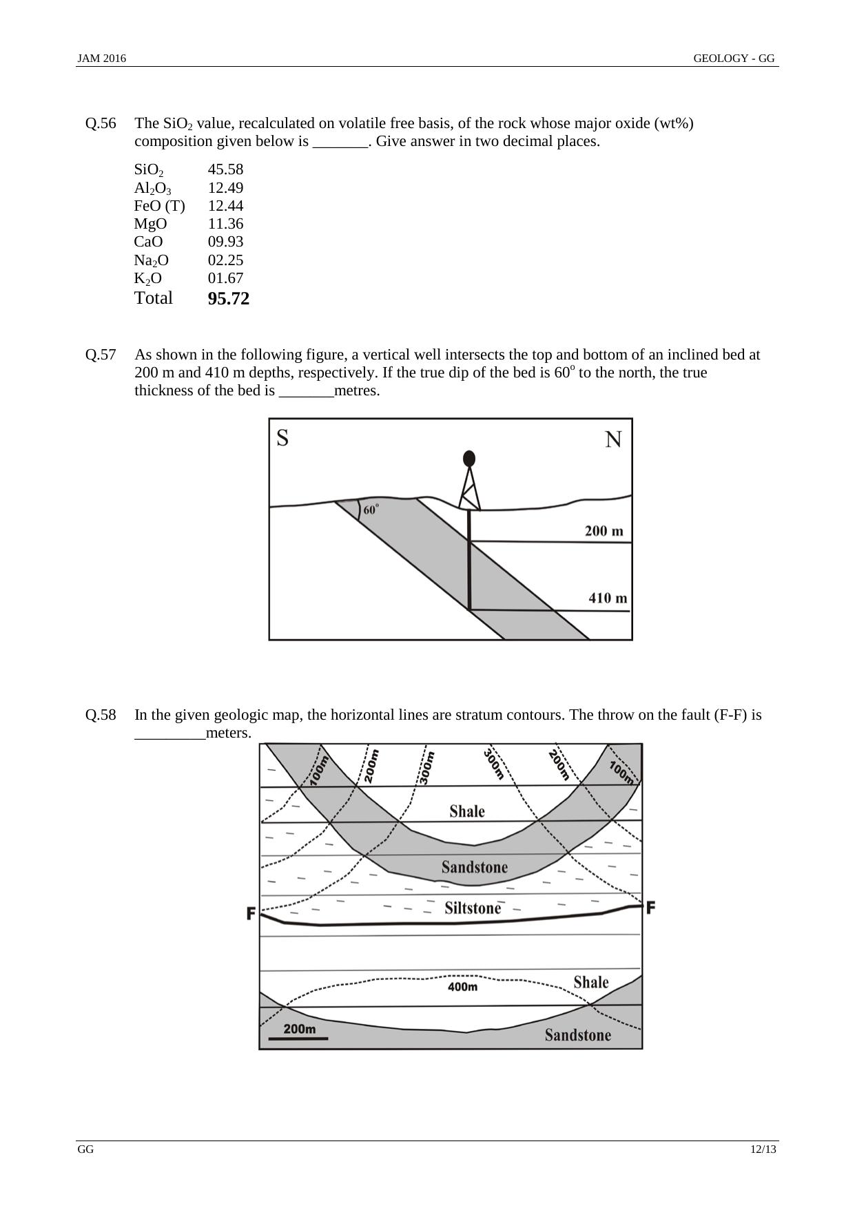 JAM 2016: GG Question Paper - Page 11