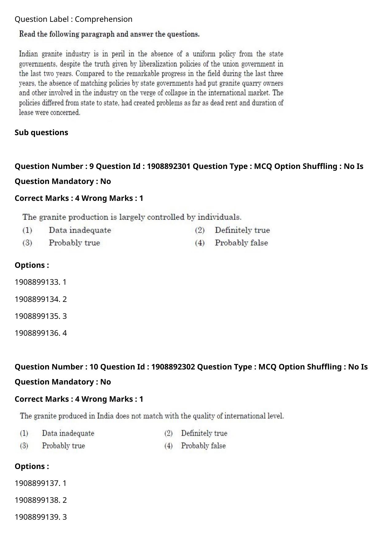 CUET PG 2021 PGQP38 Question Paper - Page 6