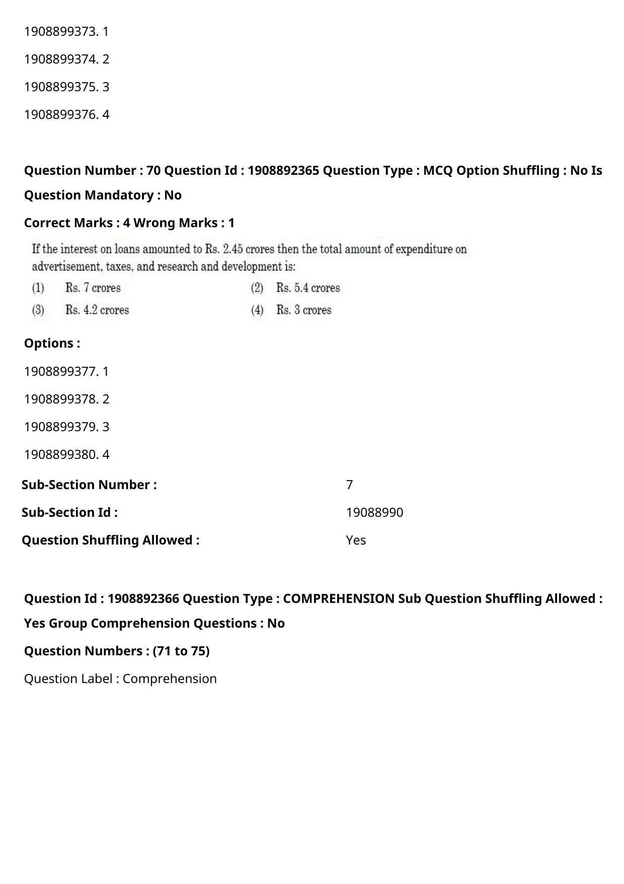 CUET PG 2021 PGQP38 Question Paper - Page 36