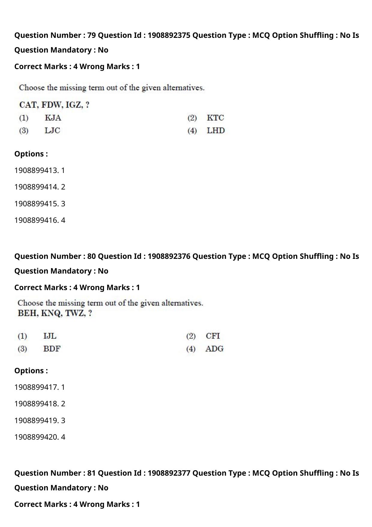 CUET PG 2021 PGQP38 Question Paper - Page 41