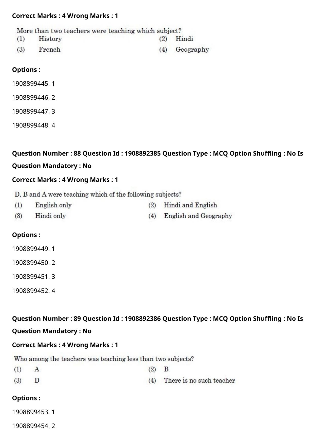 CUET PG 2021 PGQP38 Question Paper - Page 45