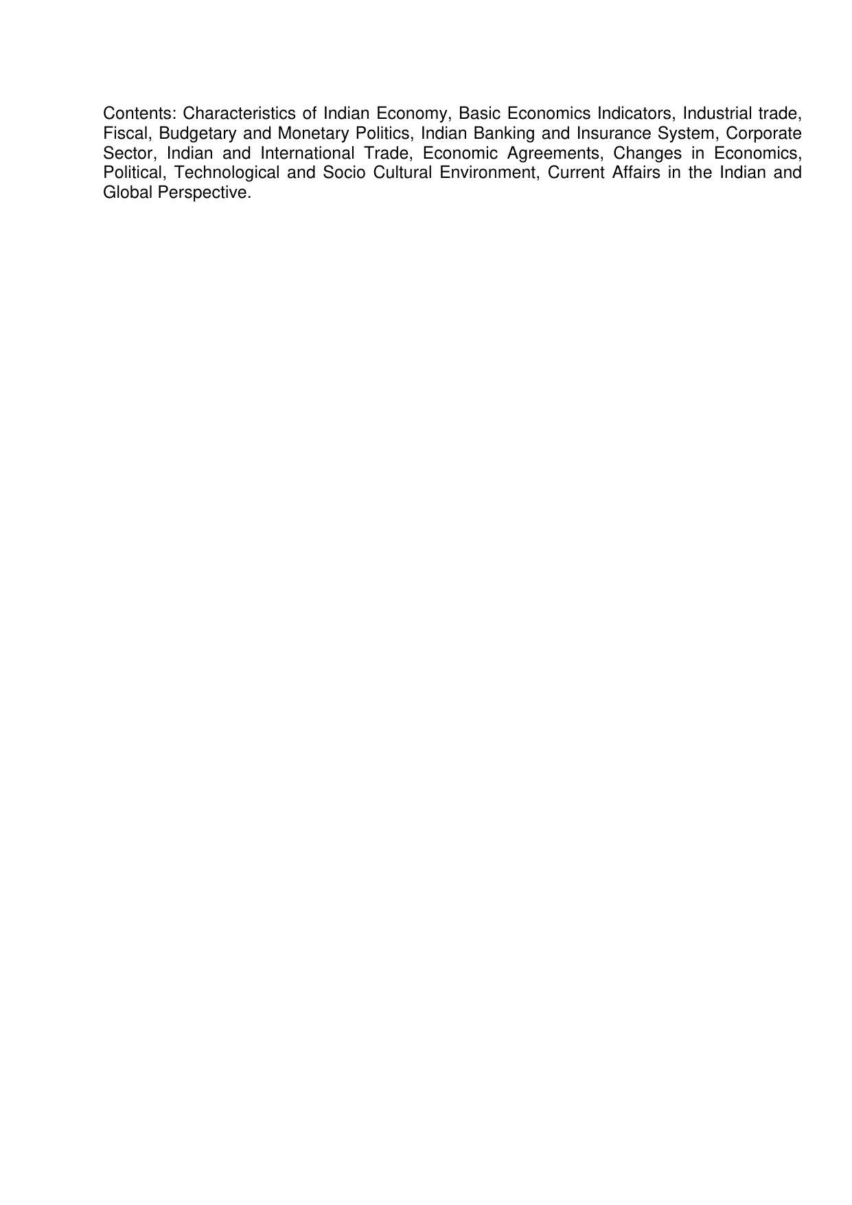 AMU Entrance Exam: AMU Entrance Exam: Master of Insurance & Risk Management (MIRM) Syllabus - Page 2