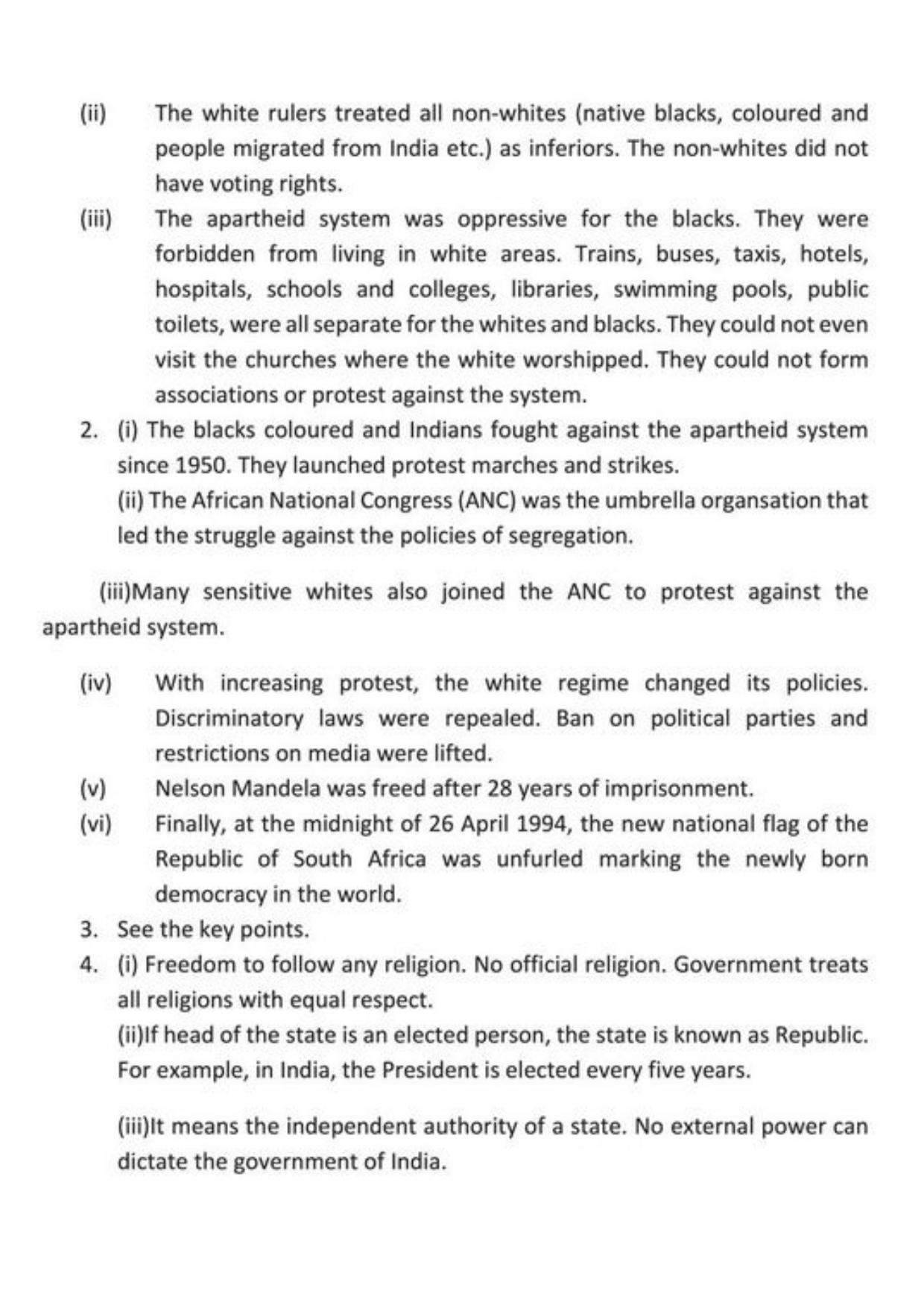 Class 9 Notes, Question & Practice Paper - Political Science (Topic 2 : Constitutional Design) - Page 6