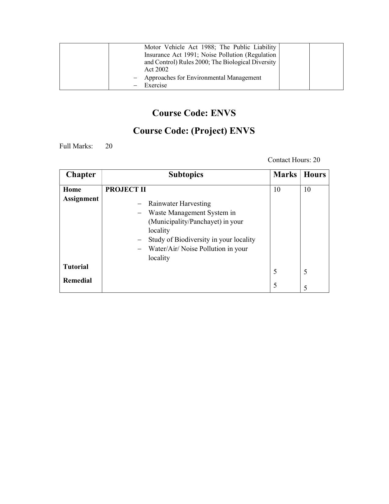WBCHSE Class 11 & 12 Syllabus for Environment Studies (ENVS) (SET III) - Page 8