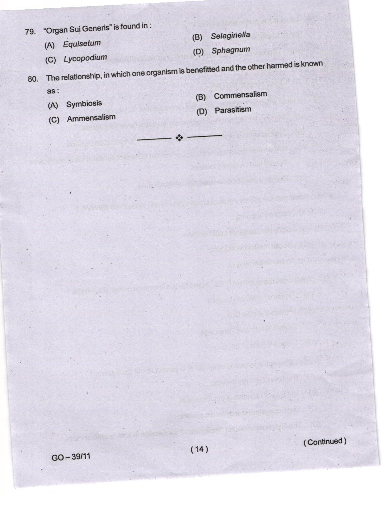 Odisha CPET 2024 ENVIRONMENTAL SCIENCE Question Paper - Page 14