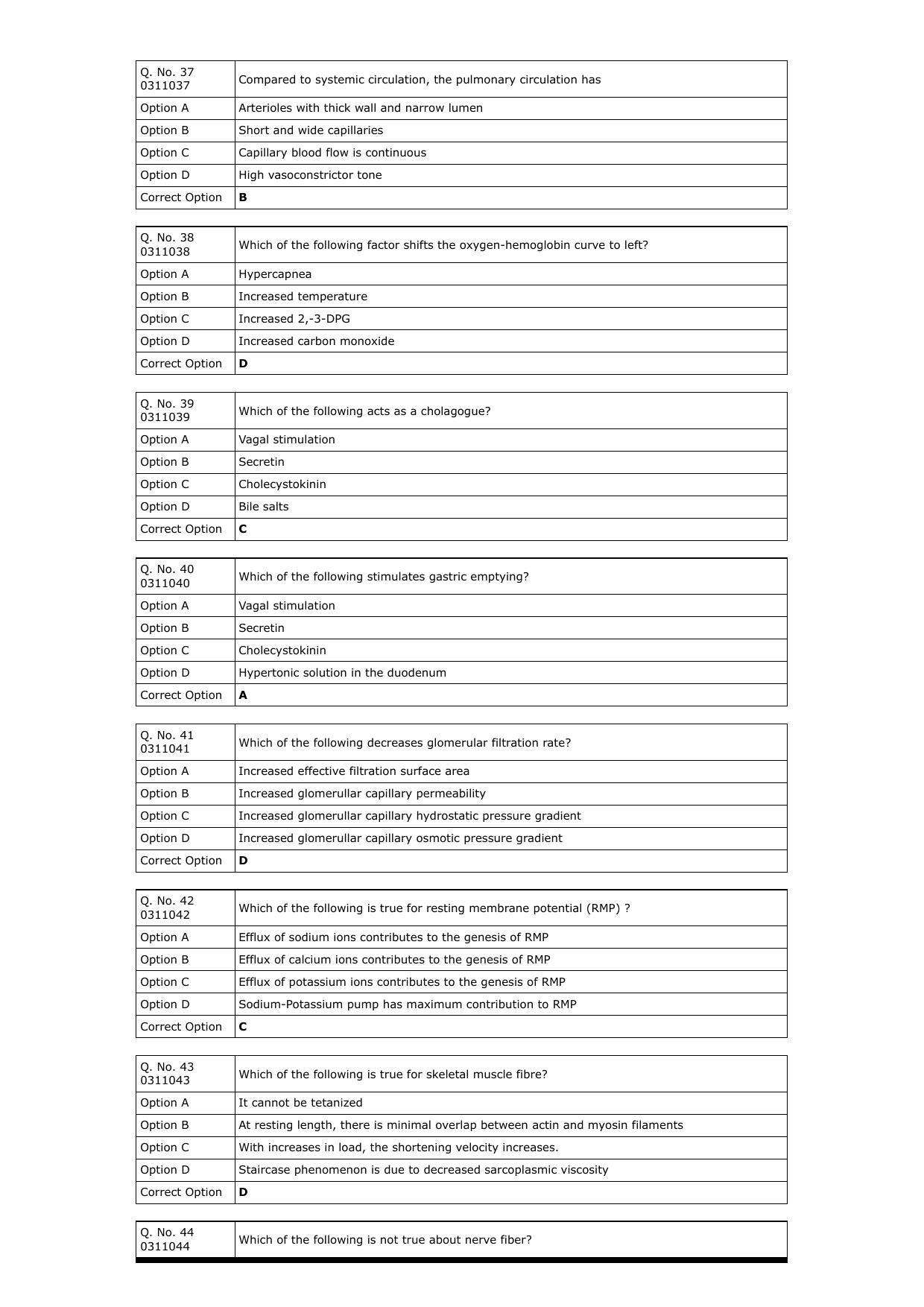 RUHS M.Sc Med 2023: MBBS/BDS Question Paper with Answer Key - Page 6