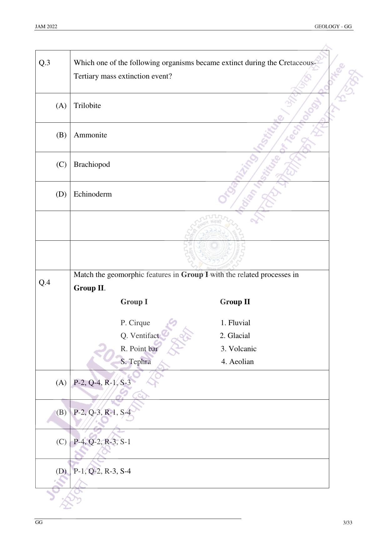 JAM 2022: GG Question Paper - Page 2